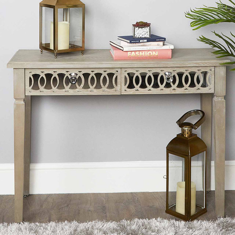 Fairmont Park 112cm Slim Console Table for Hallway Furniture, 2 Drawer